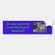 ant- democrat bumper sticker