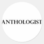 Anthologist Round Sticker