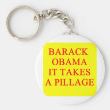 anti barack obama joke keychain
