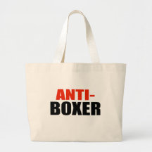 ANTI-BARBARA BOXER CANVAS BAG