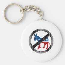 ANTI-DEMOCRAT black Faded.png Key Chains