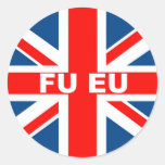 Anti Euro Round Stickers