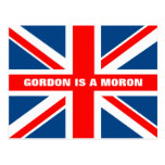 Anti Gordon Brown Post Card