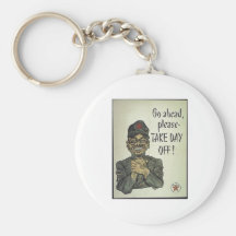 Anti Japanese Propaganda Take Day Off Key Chain