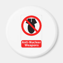 Anti-Nuclear Weapons Fridge Magnets