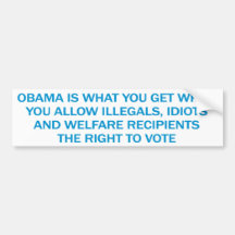 Anti Obama Bumper Sticker