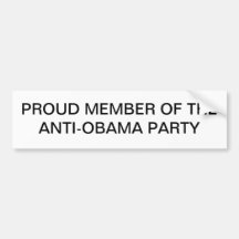 Anti-Obama Bumper Stickers