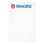 Anti-Obama Bumpersticker - Remorse Personalized Stationery