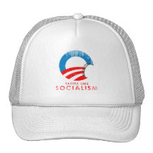 Anti-Obama Bumpersticker - Tastes like Socialism F Hats