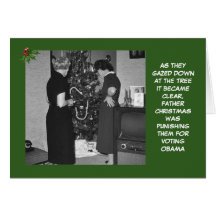 Anti Obama Christmas Greeting Card