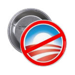 Anti-Obama - No Obama 2012 Pin