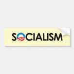 Anti-Obama - Socialism black Bumper Sticker