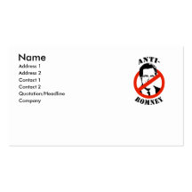 ANTI-ROMNEY - BUSINESS CARD
