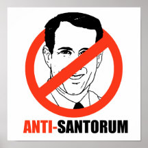 Anti-Santorum- Posters