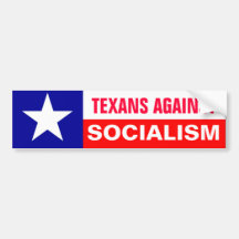 Anti-Socialism Texans Bumper Stickers