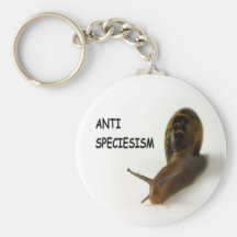 Anti speciesism keyring keychain