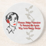Anti-Valentine Singles Ad Drink Coasters