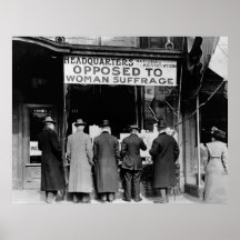 Anti-Woman Suffrage Group, 1911 Poster