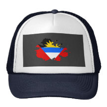 Antigua flag map hat