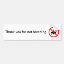 Antinatalist sticker bumper stickers