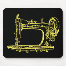 Antique Altered Light Design Sewing Machine Mousepads