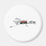 Antique Camper and Car Refrigerator Magnets
