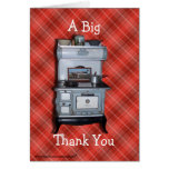 Antique Cookstove Thanks -customise any occasion Card