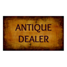 Antique Dealer Business Card