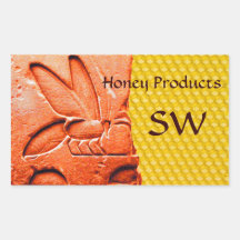 ANTIQUE EGYPTIAN HONEY BEE BEEKEEPER SUPPLIES RECTANGULAR STICKERS