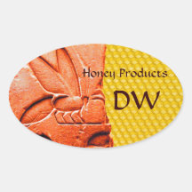 ANTIQUE EGYPTIAN HONEY BEE BEEKEEPER SUPPLIES OVAL STICKERS