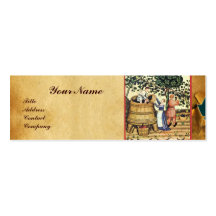 ANTIQUE GRAPE VINEYARD HARVEST WAX SEAL MONOGRAM BUSINESS CARDS