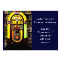 Antique Jukebox Invitation