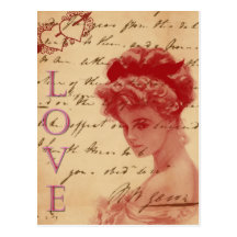 Antique Love Letter Post Card