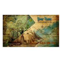 Antique Map - Business Card