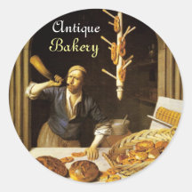 ANTIQUE OVEN  BAKER ,BAKERY BREAD SHOP STICKERS