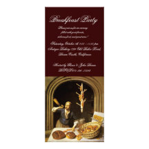 ANTIQUE OVEN  BAKERY BREAKFEAST PARTY CUSTOM INVITATIONS