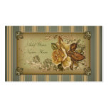 Antique Rose (green) Business Card Template