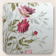 Antique Roses Beverage Coasters