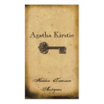 Antique Skeleton Key Business Card