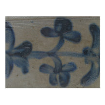 Antique Stoneware Decoration Postcard