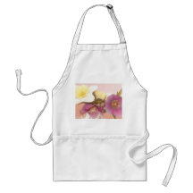 Antique Tone Hellebores and Daffodils Aprons