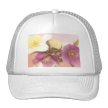 Antique Tone Hellebores and Daffodils Hats