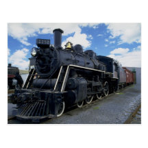Antique Train Post Card