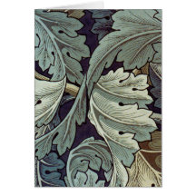 Antique wallpaper leaves cards