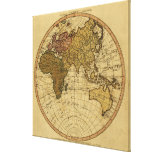 Antique William Faden 1786 Eastern Hemisphere Map Gallery Wrapped Canvas
