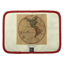 Antique William Faden 1786 Western Hemisphere Map Organizers