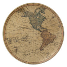 Antique William Faden 1786 Western Hemisphere Map Plates
