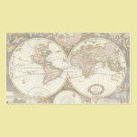 Antique World Map, c. 1680. By Frederick de Wit business cards