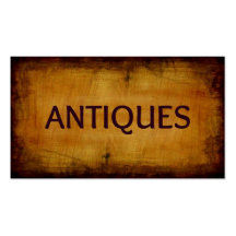 Antiques Brushed Antique Business Card