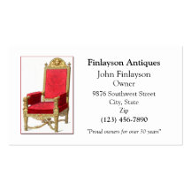 Antiques Business Card
